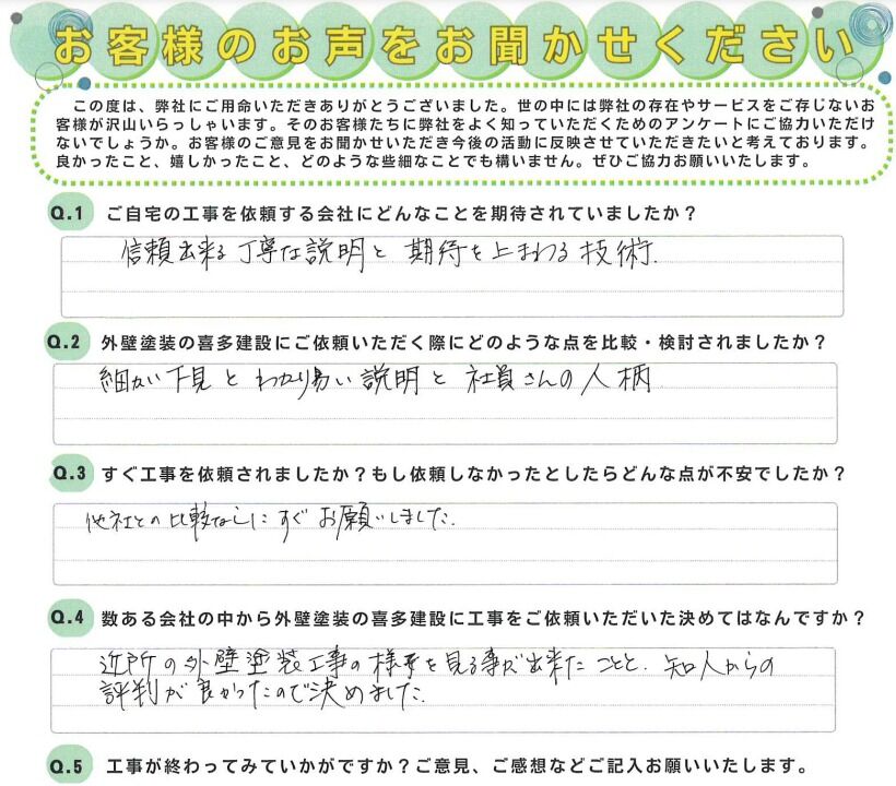 知人からの評判が良かったので決めました